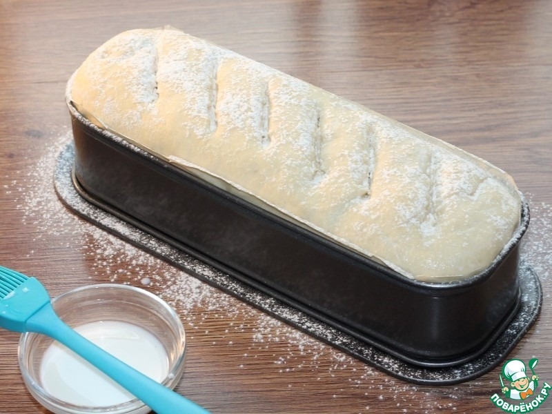 Белый хлеб домашней выпечки