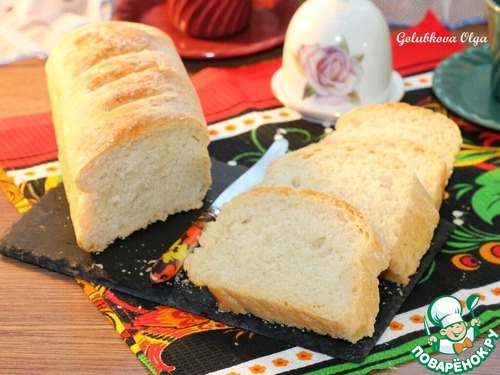 Белый хлеб домашней выпечки