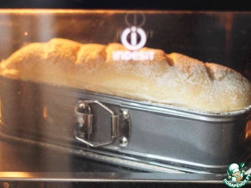 Белый хлеб домашней выпечки