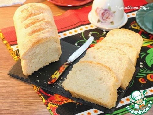 Белый хлеб домашней выпечки