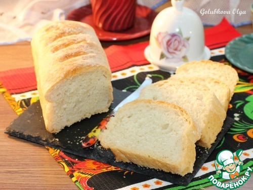 Белый хлеб домашней выпечки