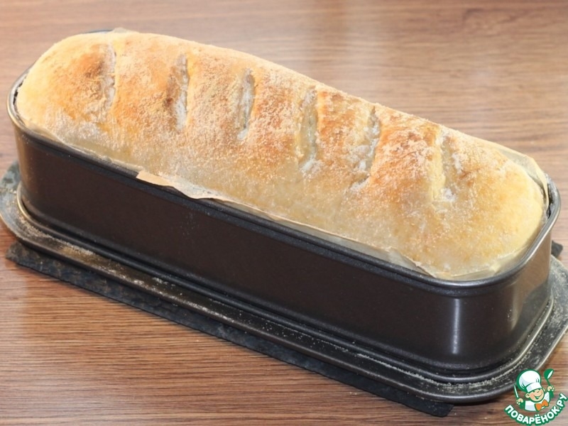 Белый хлеб домашней выпечки