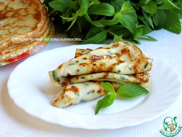 Блинчики с мятой