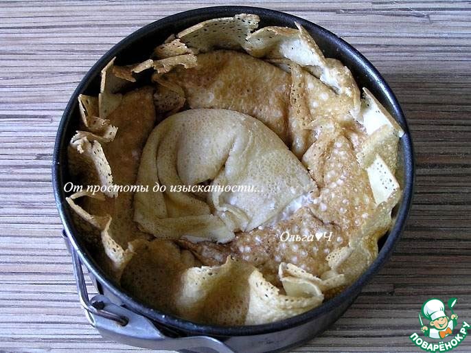 Блинный торт "Лимонно-шоколадный блюз"