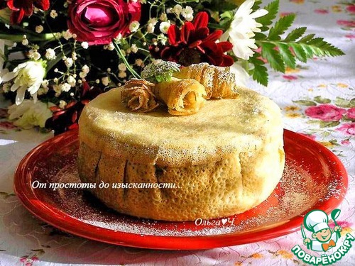 Блинный торт "Лимонно-шоколадный блюз"