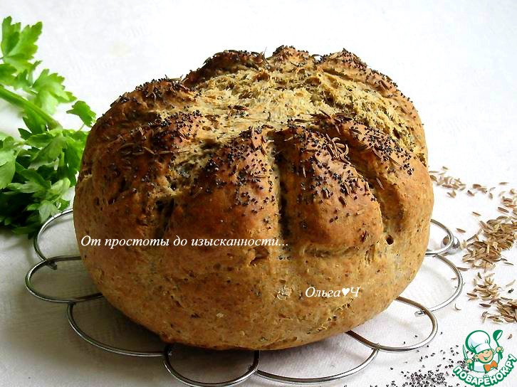 Быстрый хлеб с маком и тмином