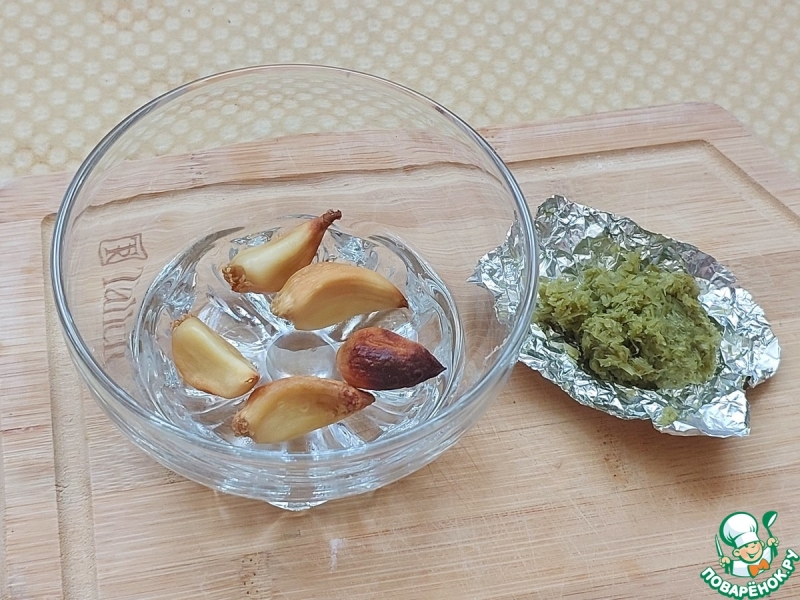 Цветная капуста с петрушкой и чесноком