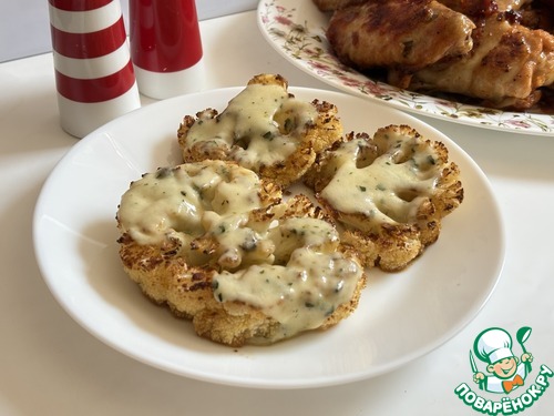 Цветная капуста, запечённая под моцареллой