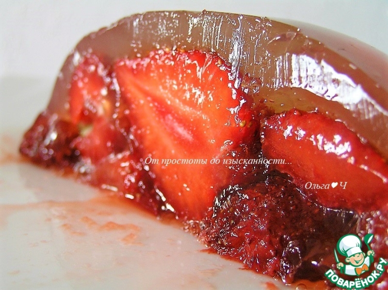 Десерт "Клубника в шампанском"