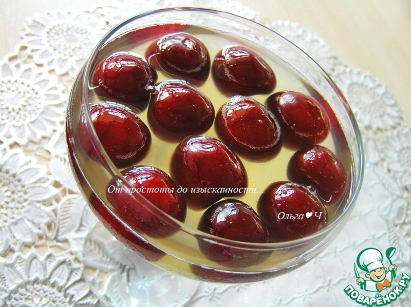 Десерт "Клубника в шампанском"