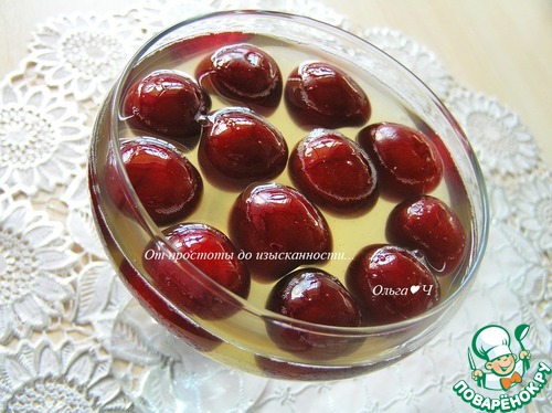 Десерт "Клубника в шампанском"