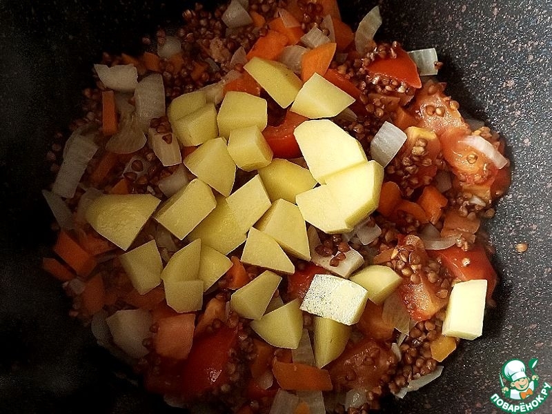 Гречневый суп с тушёнкой "Походный"