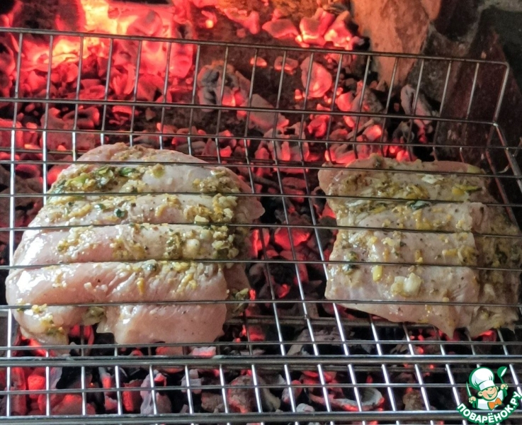 Индейка на открытом огне