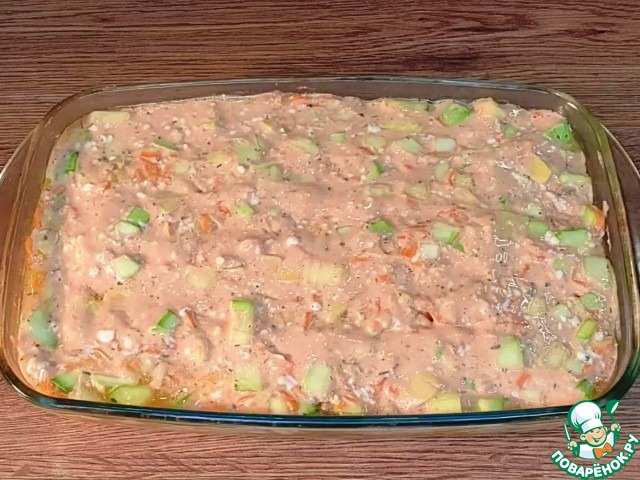 Индейка с грибами на овощной подушке