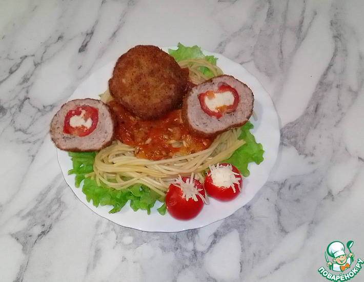 Итальянские фрикадельки с томатным соусом Маринара