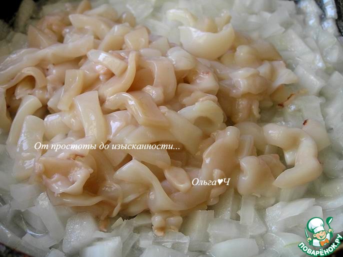 Кабачки с кальмарами