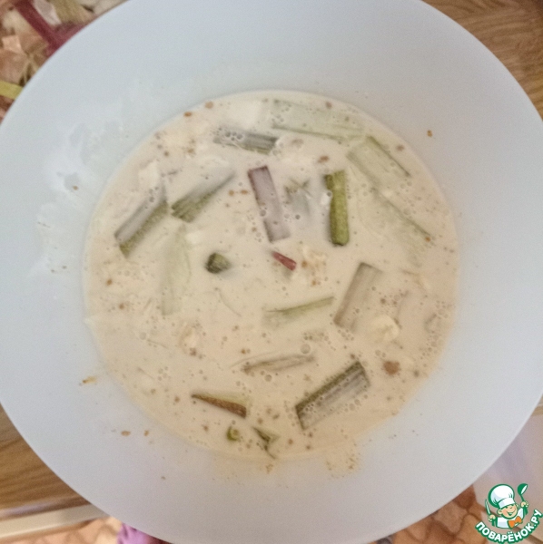 Креветки в ревенево-кокосовом самболе