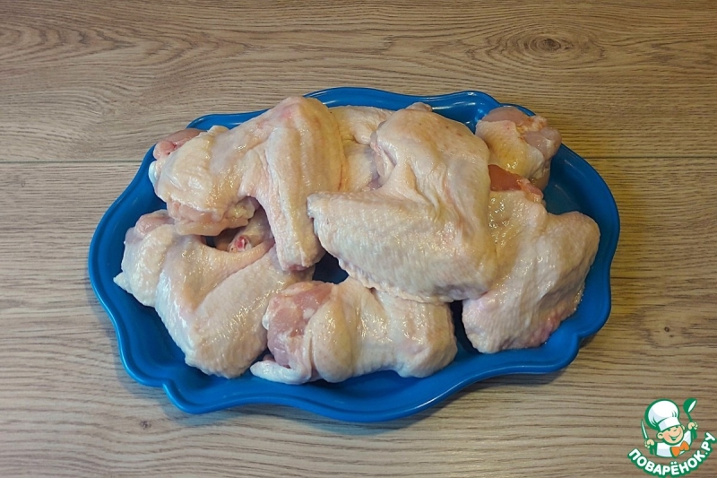 Крылышки, маринованные в остром кетчупе