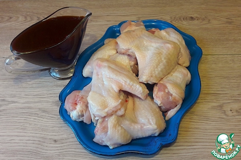 Крылышки, маринованные в остром кетчупе