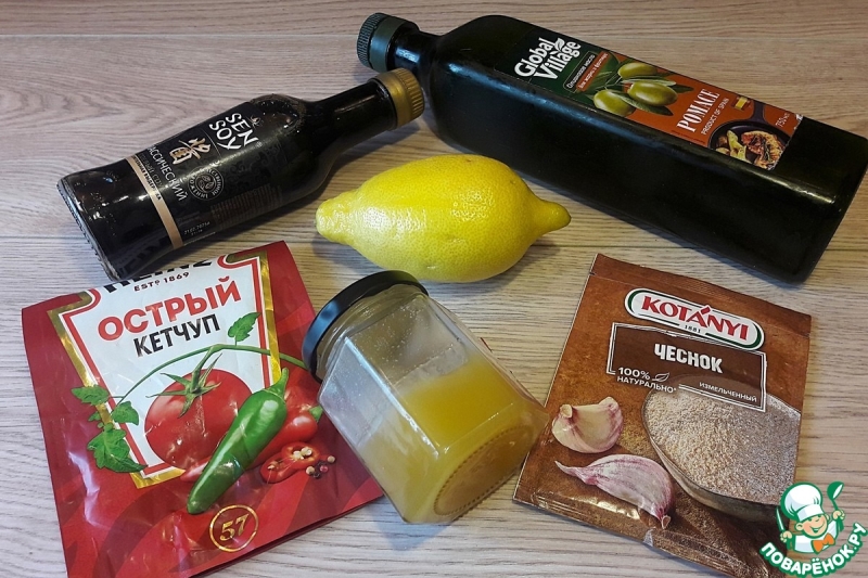 Крылышки, маринованные в остром кетчупе