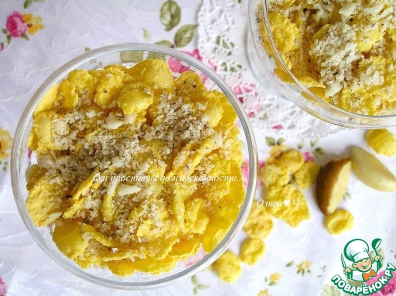 Кукурузные хлопья с орехами