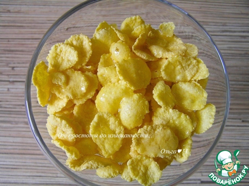 Кукурузные хлопья с орехами