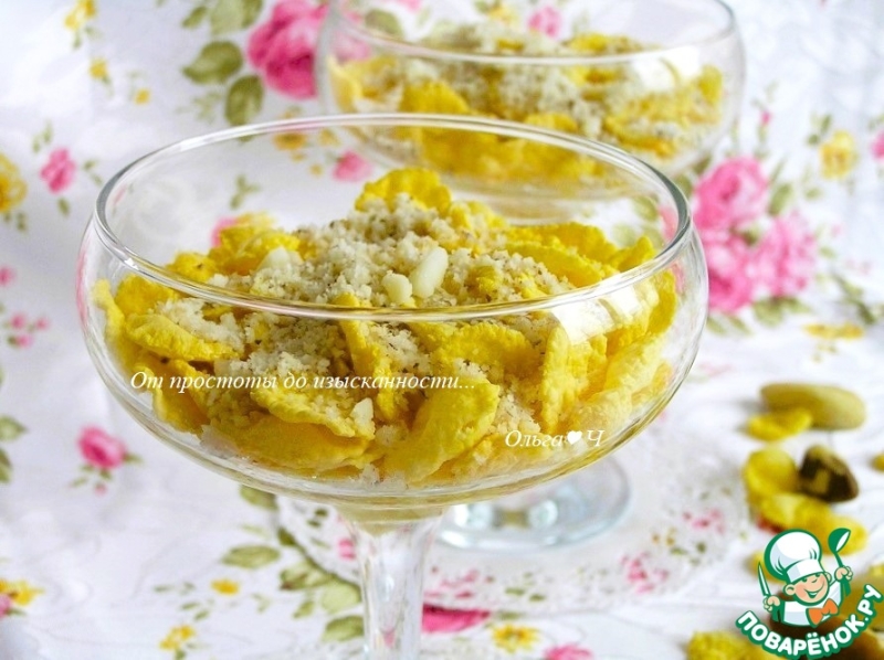 Кукурузные хлопья с орехами