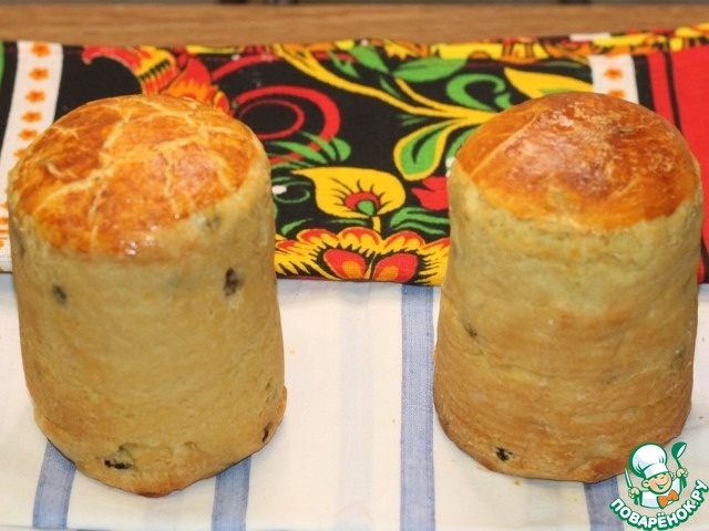 Куличи с брусничной помадкой