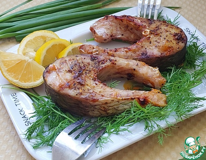 Лимонный жерех в аэрогриле