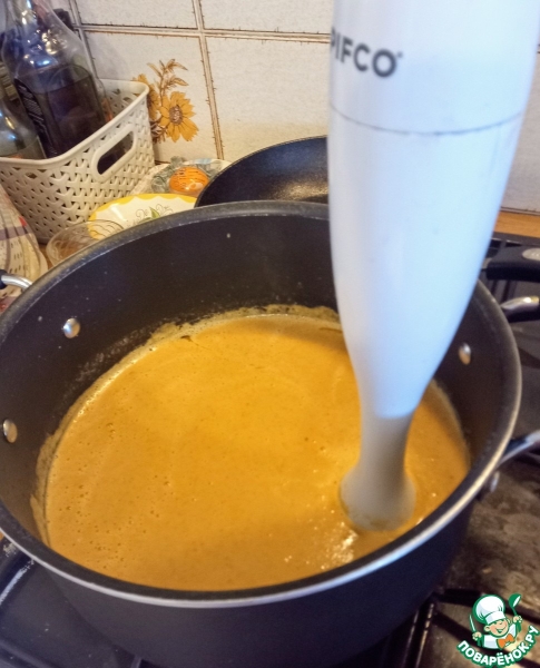 Морковный суп с фенхелем и крабом