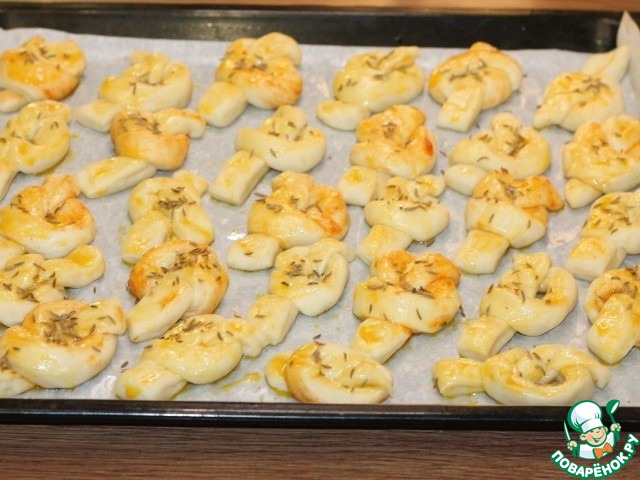 Морские узелки с чесночным маслом
