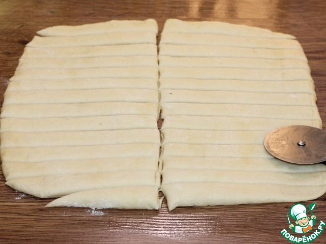 Морские узелки с чесночным маслом