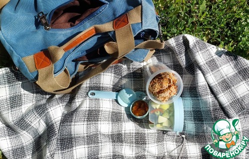 Наггетсы из индейки с овощами