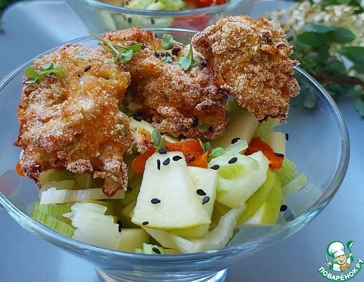 Наггетсы из индейки с овощами