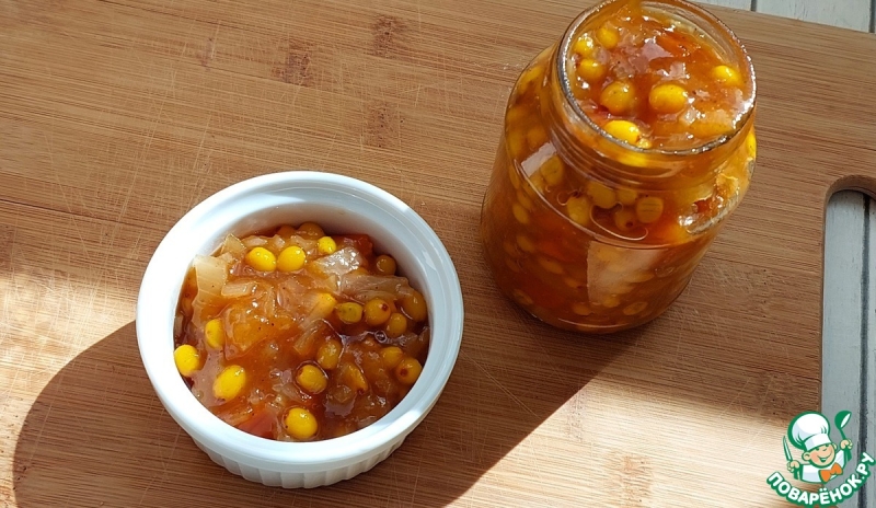 Облепиховый чатни к котлетам из индейки