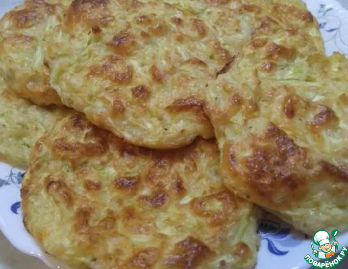 Оладьи кабачковые с творогом