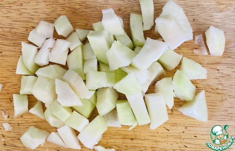 Овощной суп с кольраби и фрикадельками из индейки