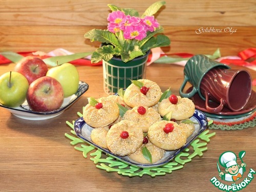 Печенье со вкусом ванили и жаренного кунжута