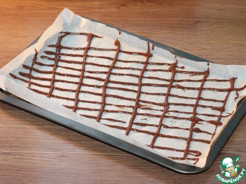 Полосатое пирожное с вареной сгущенкой