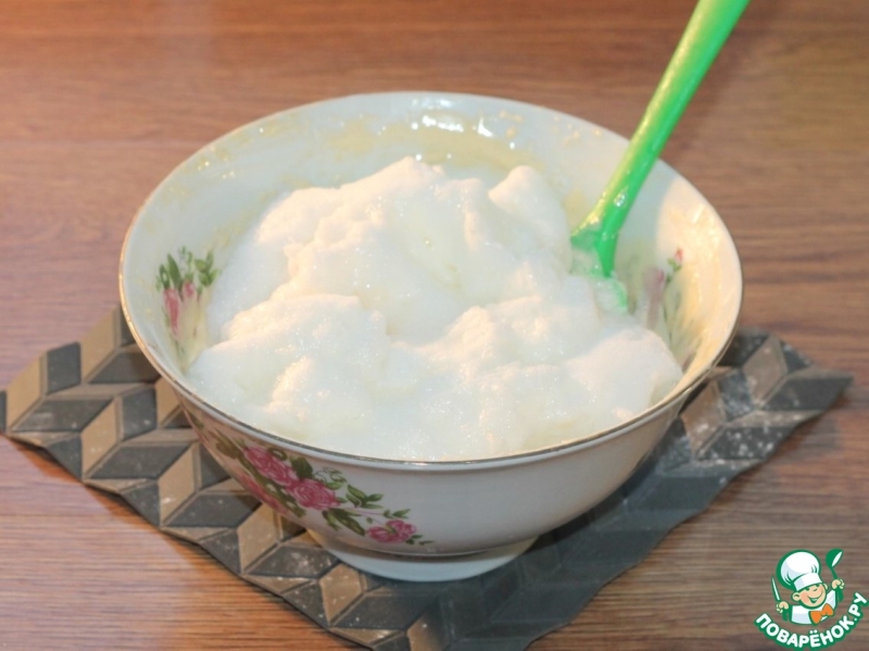 Полосатое пирожное с вареной сгущенкой