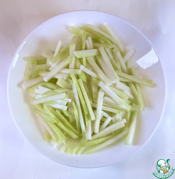 Салат из кольраби и феты