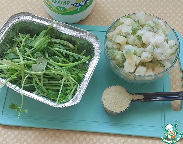 Смузи из стеблей листовой зелени