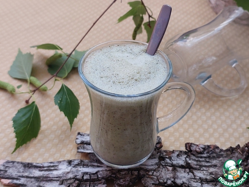 Смузи с кабачком, огурцом, мятой, коноплей