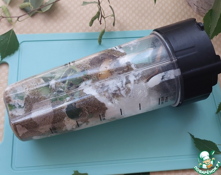 Смузи с кабачком, огурцом, мятой, коноплей