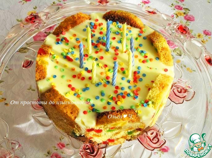 Торт "Пасхальный" из кексов или куличей