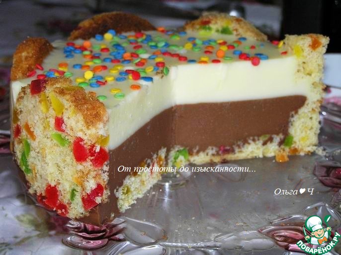 Торт "Пасхальный" из кексов или куличей