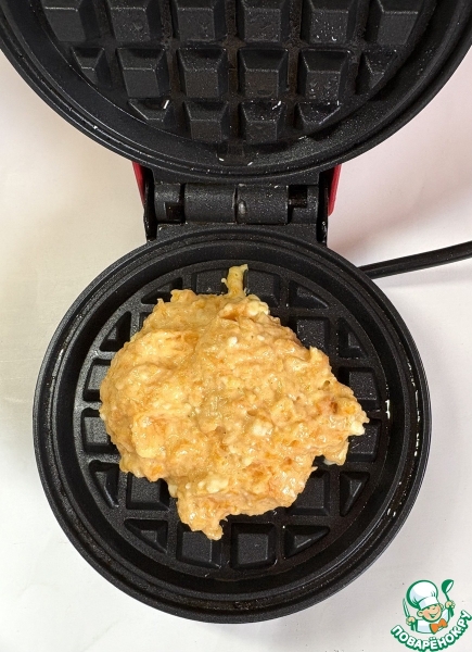 Тыквенные вафли с сыром фета