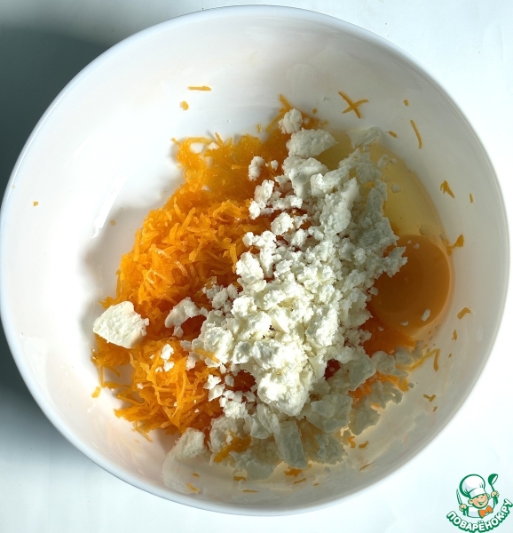 Тыквенные вафли с сыром фета