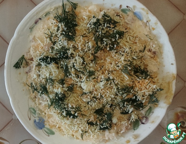 Упрощенная версия салата Мимоза (восстановленный)