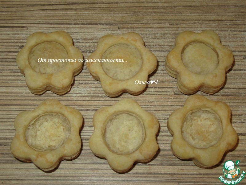 Волованы с красной икрой и авокадо